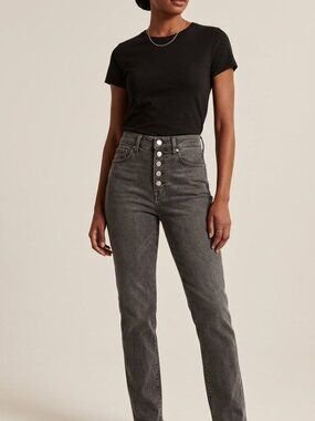 Banana Republic Women’s black/gray color high rise slim jeans - size 26
